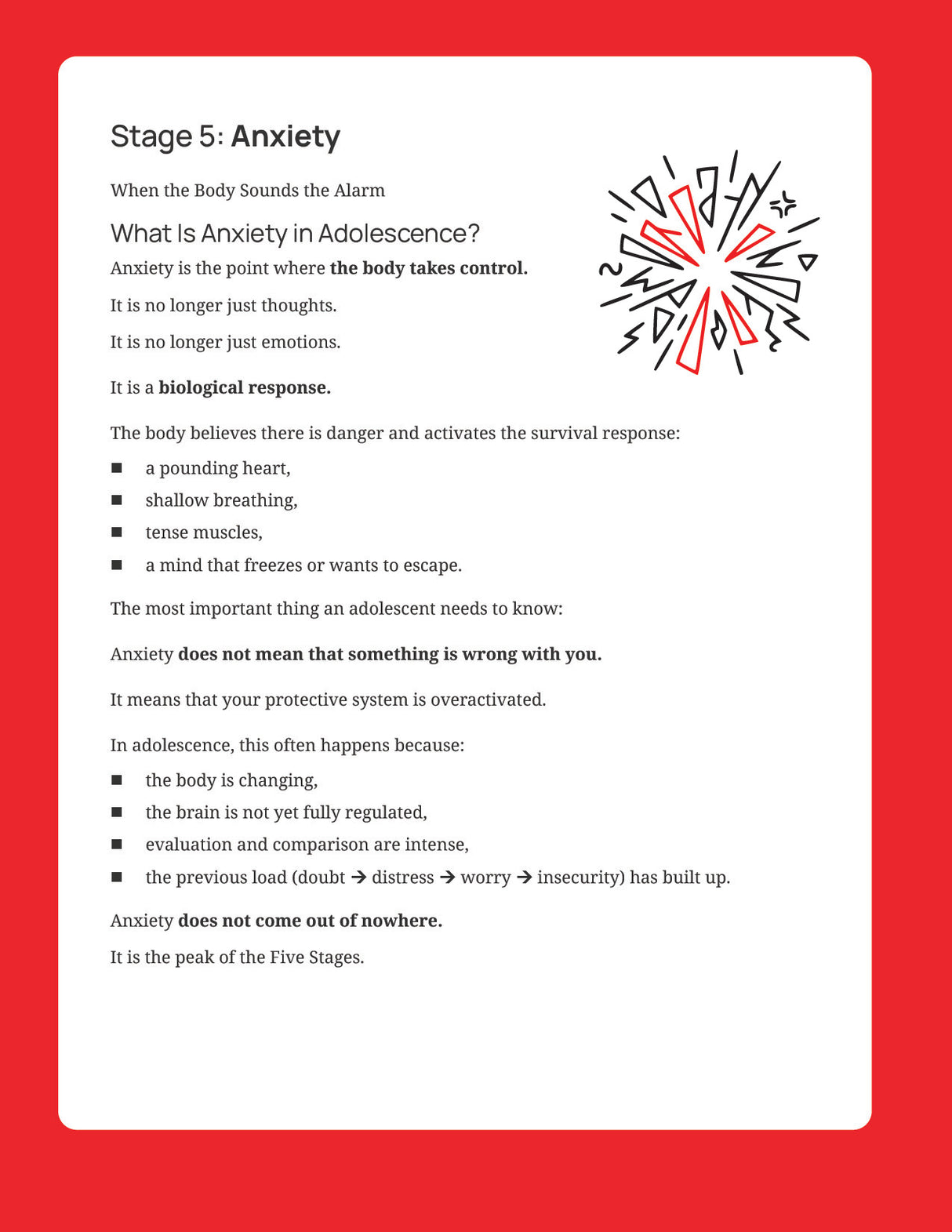 The Five-Stage Anxiety Workbook | A Practical Toolkit to Worry, Emotional Regulation, and Coping Skills