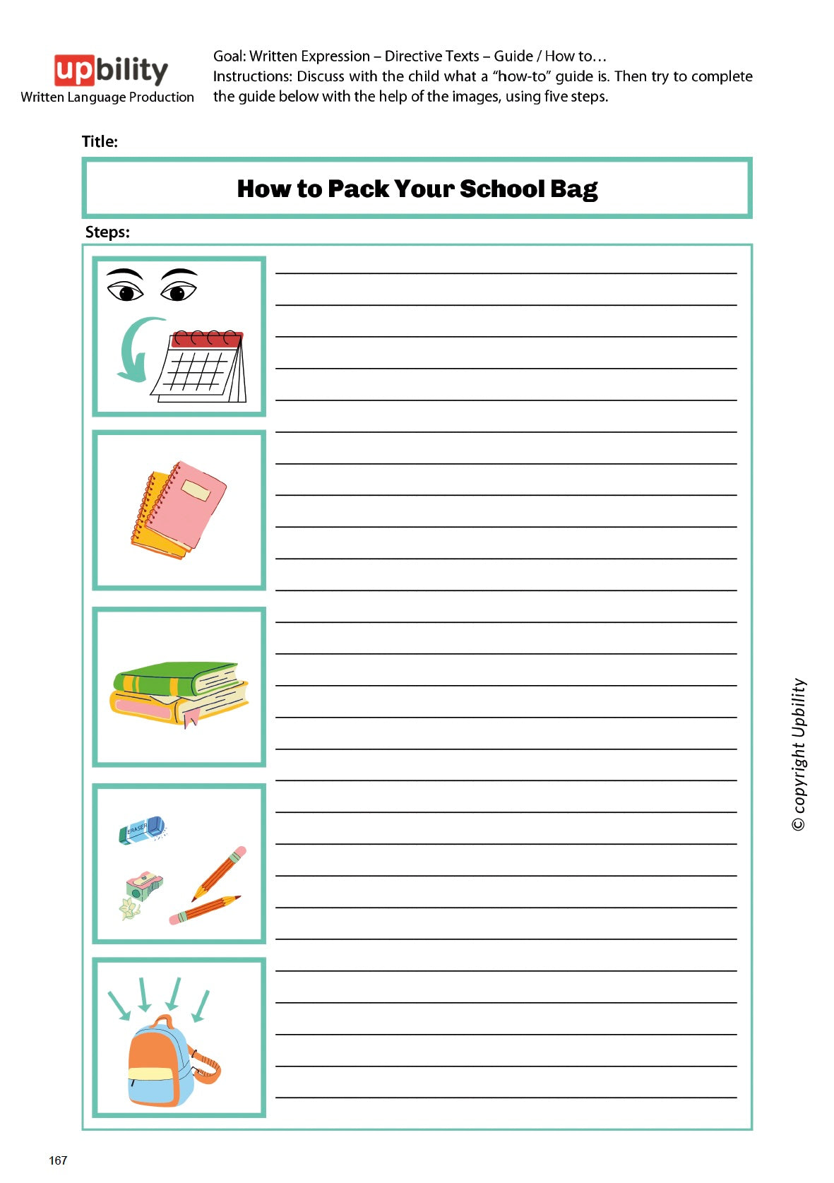 Written Language Production | TEXT STRUCTURE, Part B