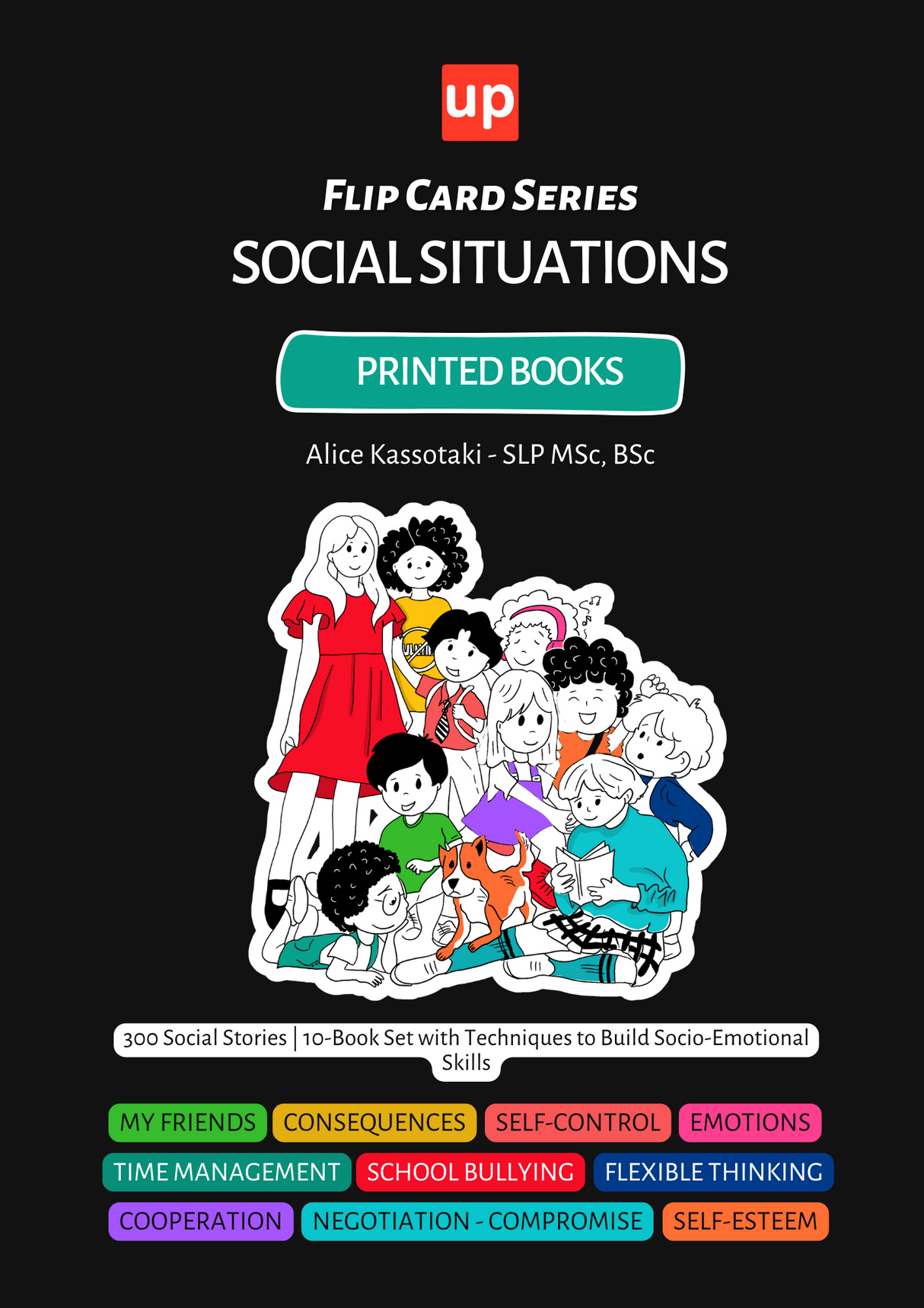 Social Situations | 300 Social Stories – Flip Card Series | SET OF 10 PRINTED BOOKS