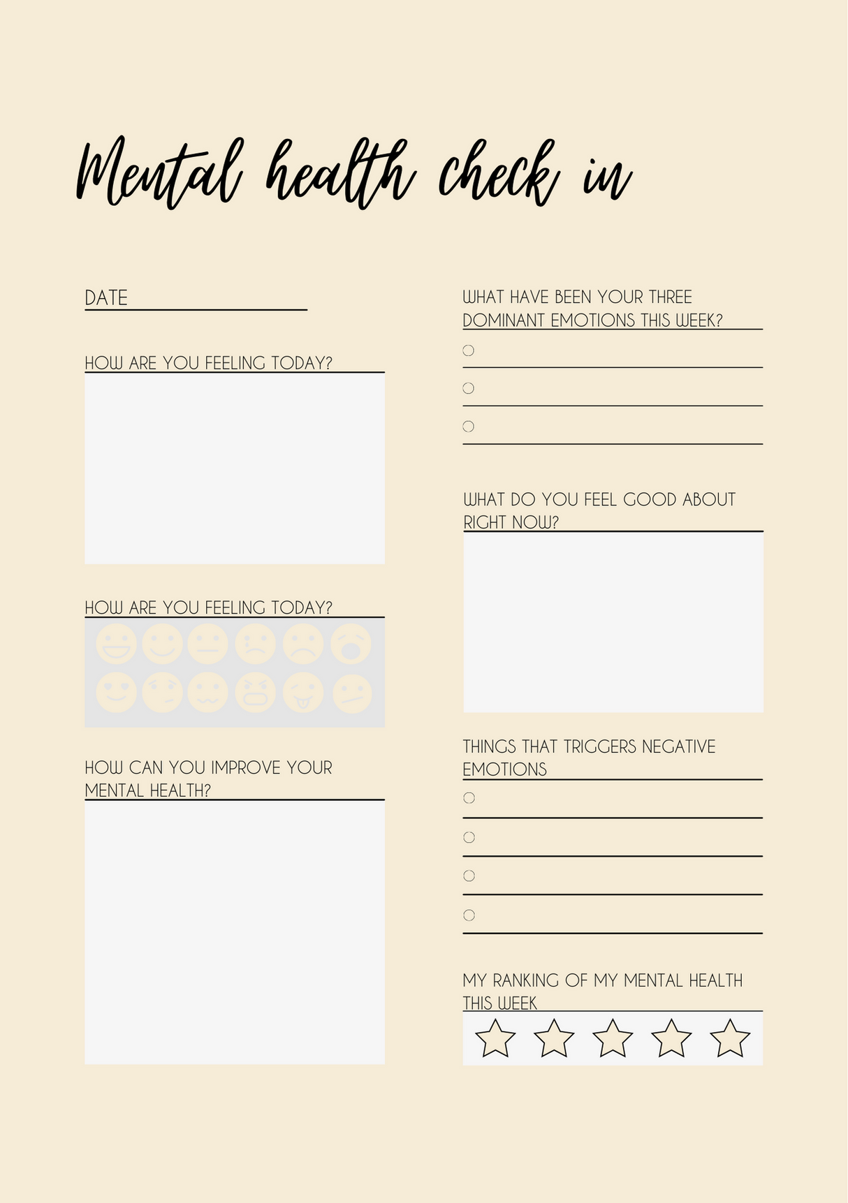 Mental Health Journal for Teachers