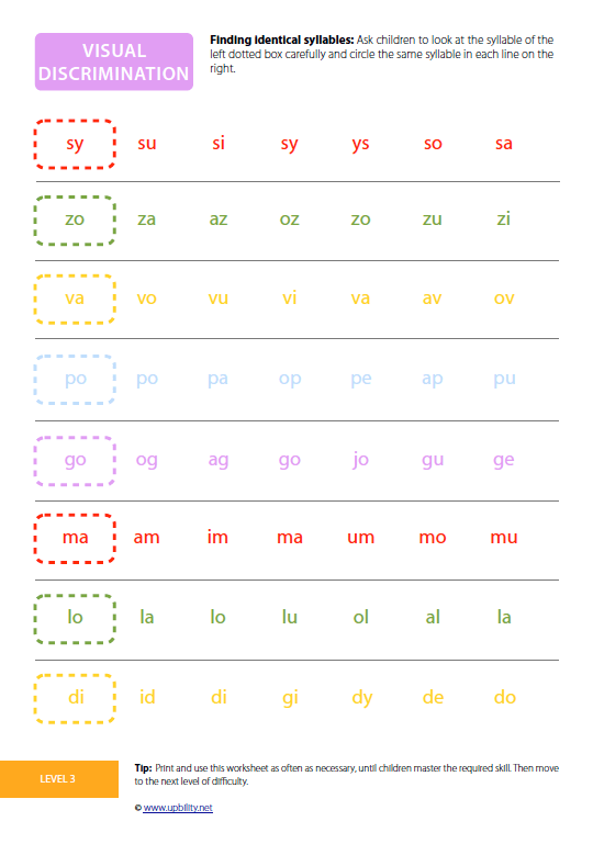 Development of Visual Discrimination