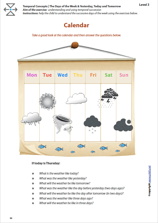 temporal-orientation-the-days-of-the-week-yesterday-today-and-tomorrow