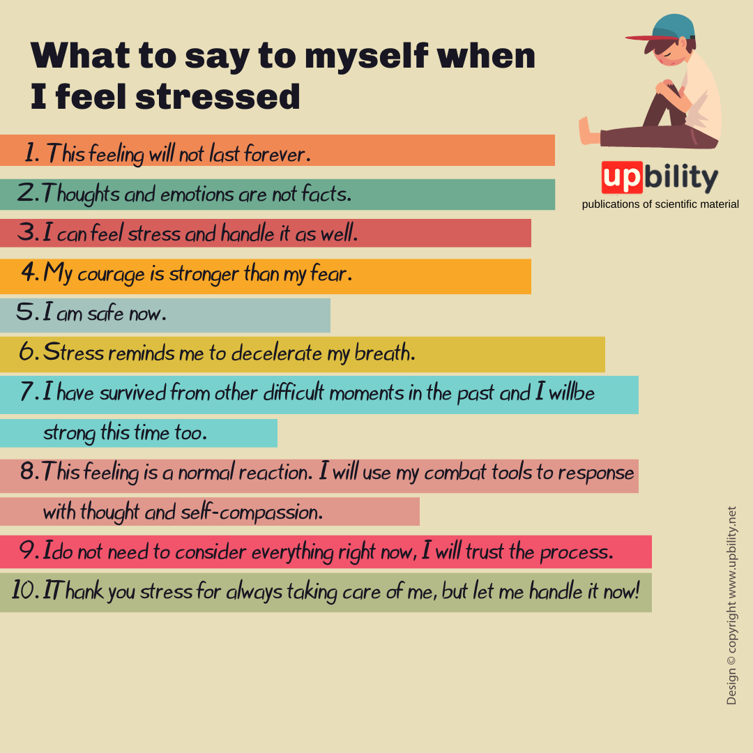 What to say to myself when I feel stressed – Upbility Publications