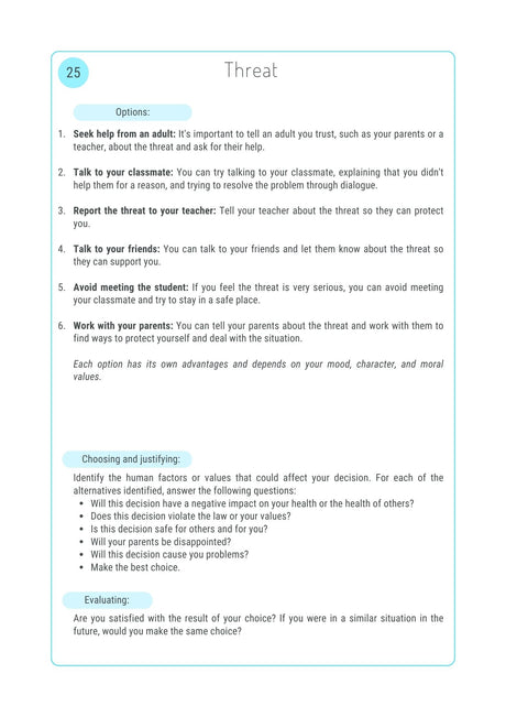 Social situations for autistic adolescents