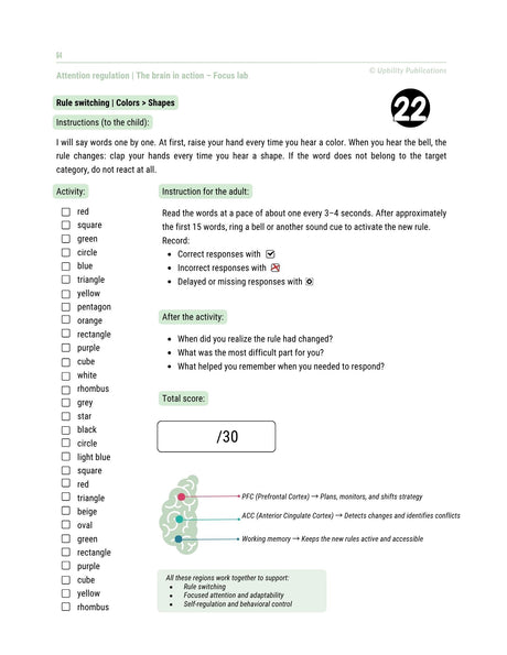 Executive Functions - Intervention Strategies | 6-12 years old