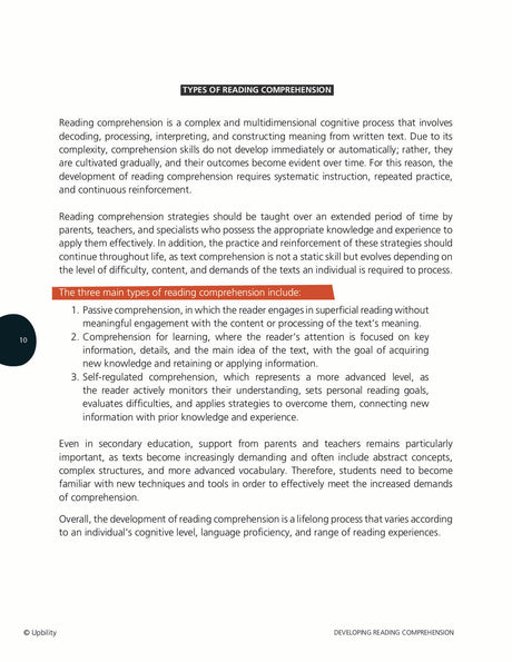 Developing Reading Comprehension in Autistic Children - PART 3 (Revised Edition)