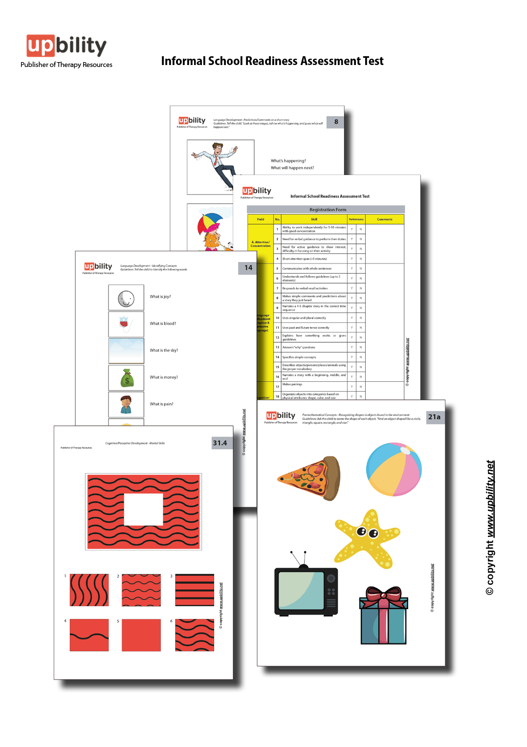 Informal School Readiness Assessment Test