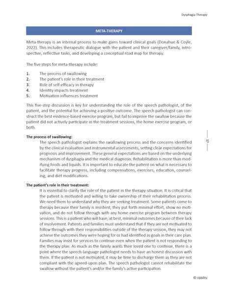 Dysphagia Therapy: Techniques, Tools, and Therapeutic Plans