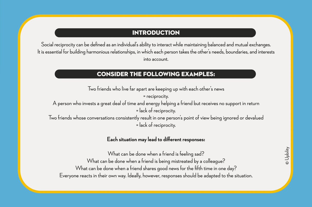 Social Savvy Series - Developing Social Reciprocity