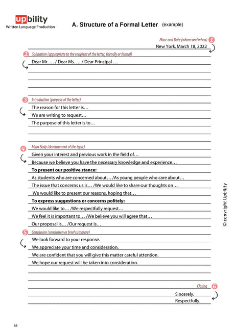 Written Language Production | TEXT STRUCTURE, Part B