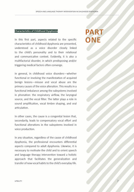 Speech and Language Therapy Intervention in Childhood Dysphonia