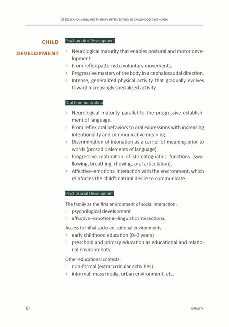 Speech and Language Therapy Intervention in Childhood Dysphonia