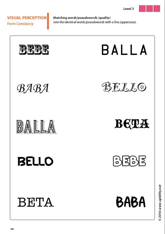Visual Perception Skills for Children with Dyslexia | SET OF 7 PRINTED BOOKS