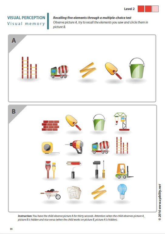 Visual Perception Skills for Children with Dyslexia | SET OF 7 PRINTED BOOKS
