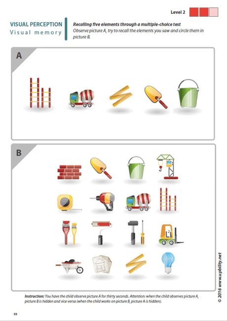 Visual Perception Skills for Children with Dyslexia | SET OF 7 DIGITAL BOOKS