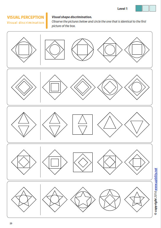 Visual Perception Skills for Children with Dyslexia | SET OF 7 PRINTED BOOKS