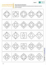 Visual Perception Skills for Children with Dyslexia | SET OF 7 PRINTED BOOKS