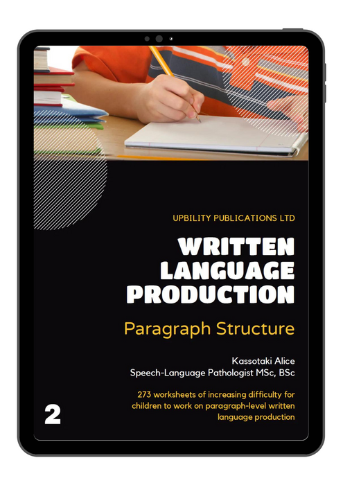 Written Language Production | PARAGRAPH STRUCTURE