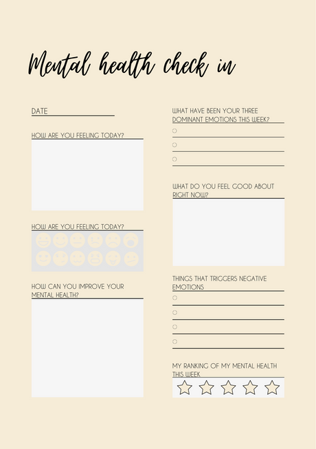 Mental Health Journal for Teachers