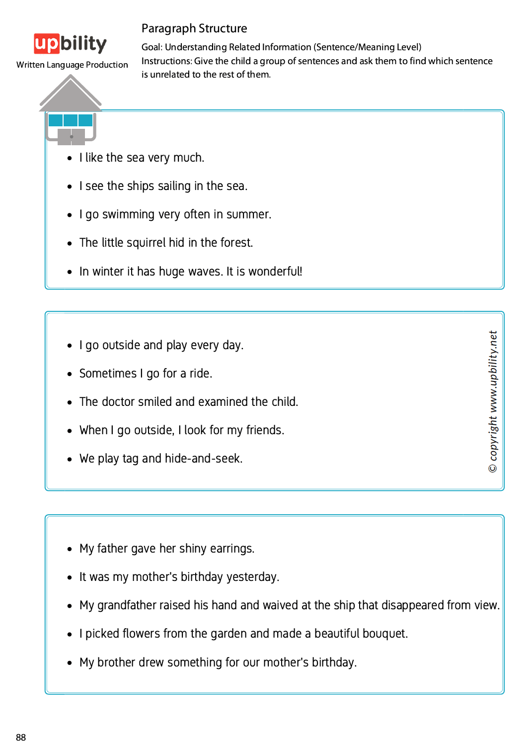 written-language-production-paragraph-structure