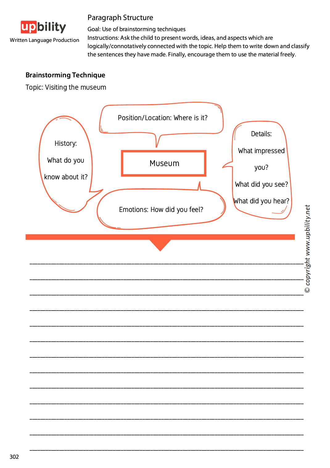 Written Language Production | PARAGRAPH STRUCTURE — Upbility Publications