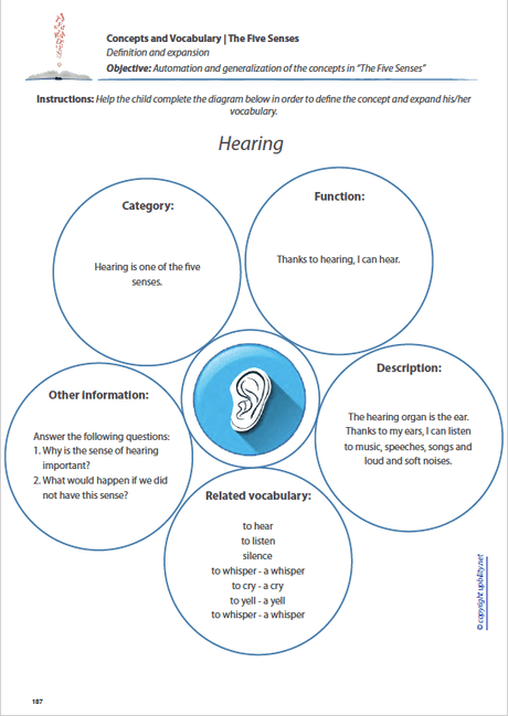 Concepts and vocabulary | THE FIVE SENSES - Upbility EN