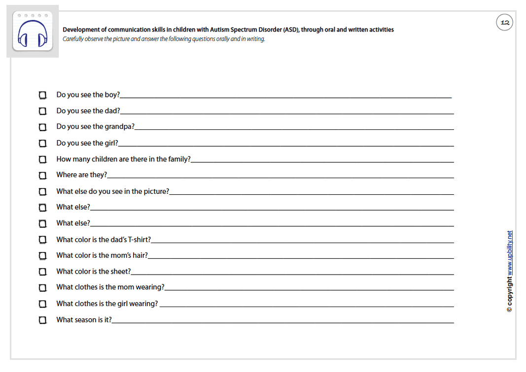 Development of communication skills in children with ASD, through oral ...