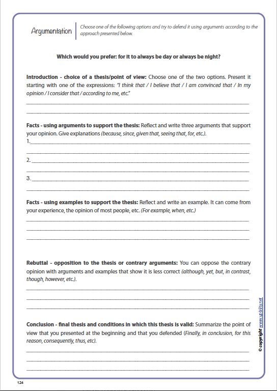 Development of Oral and Written Discourse through Argumentation ...
