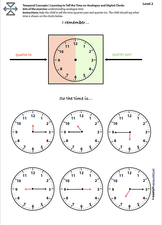 TEMPORAL ORIENTATION | Learning to Tell the Time on Analogue and Digit ...