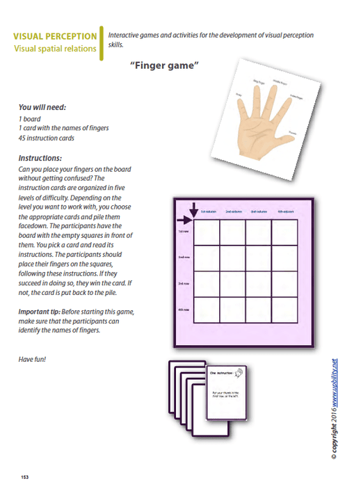 Visual Spatial Activities