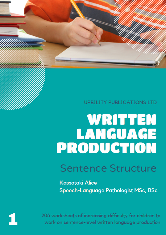 Written Language Production | SENTENCE STRUCTURE — Upbility Publications
